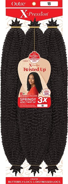 XPression Twisted Up 3X Springy Afro Twist 16"